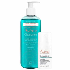 Avène Cleanance Kit - Sérum Corretor + Gel de Limpeza Facial para Peles Oleosas a Acneicas Kit